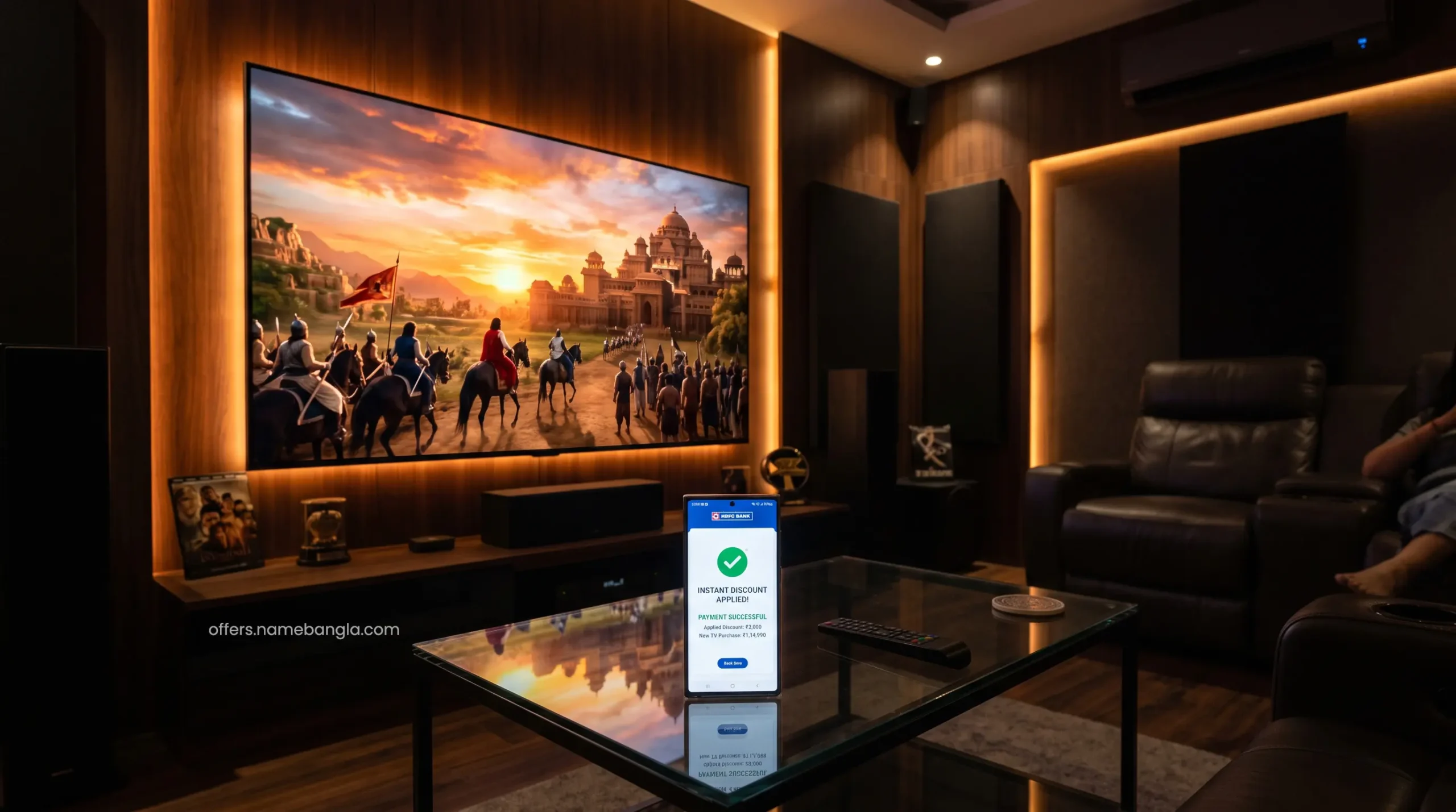 Cinematic home theater experience enabled by smart credit card cashback strategies
